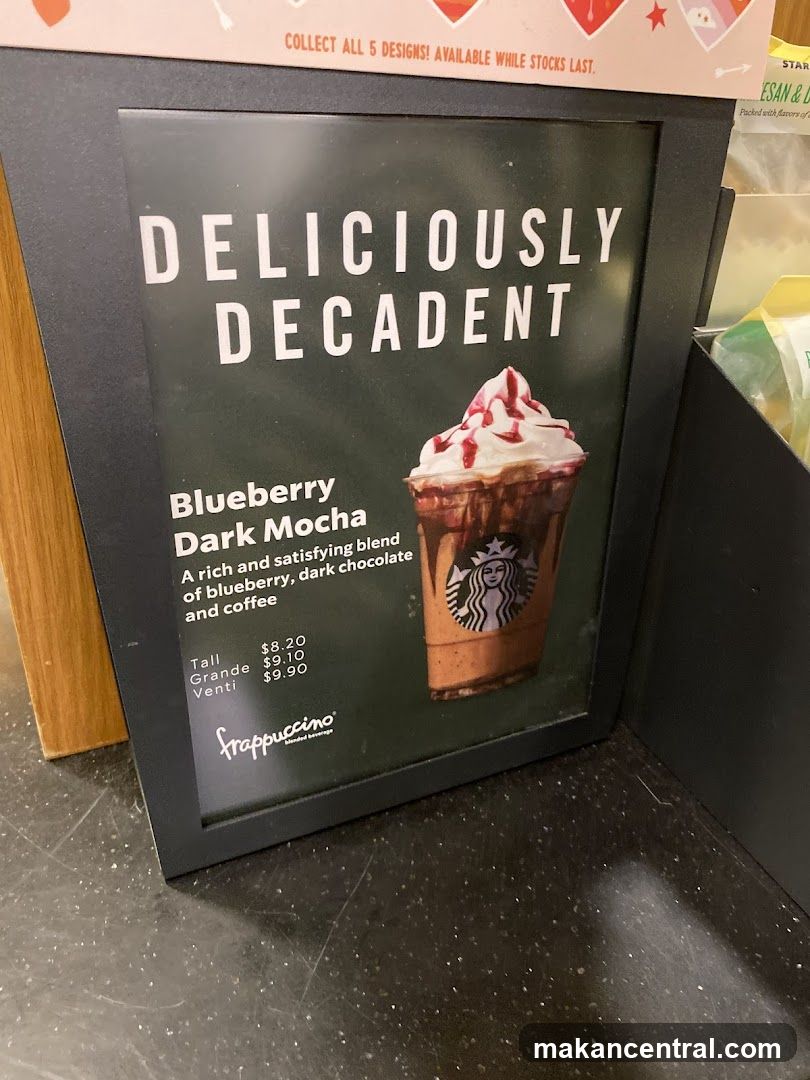 Blueberry Dark Mocha Frappuccino