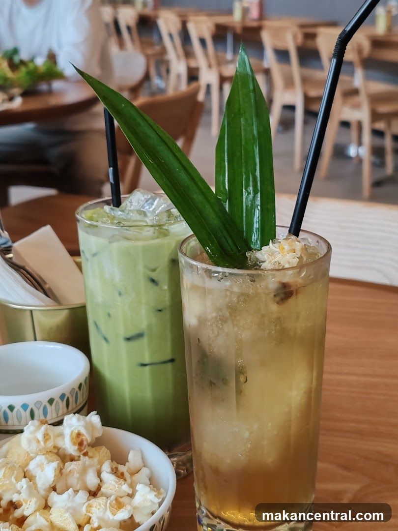 Iced Drinks and Popcorn