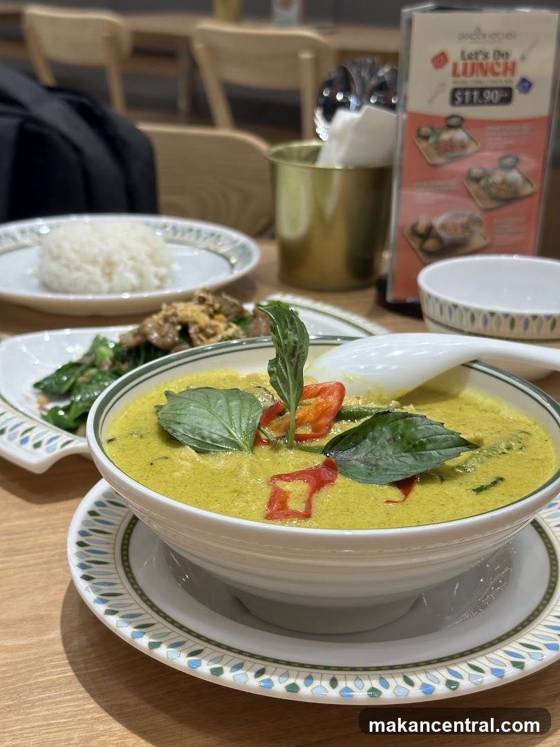Thai Green Curry with Rice