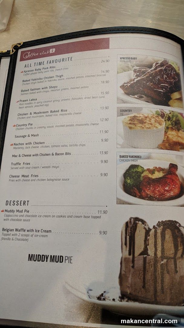 Coffee Club Menu