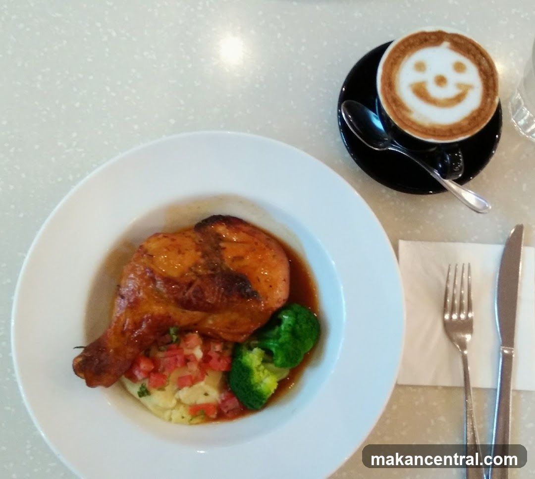 Roasted Chicken Dinner with Coffee