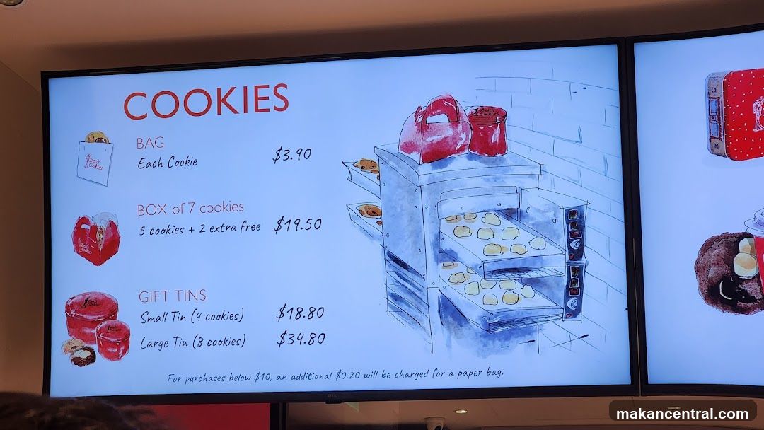 Cookies Menu
