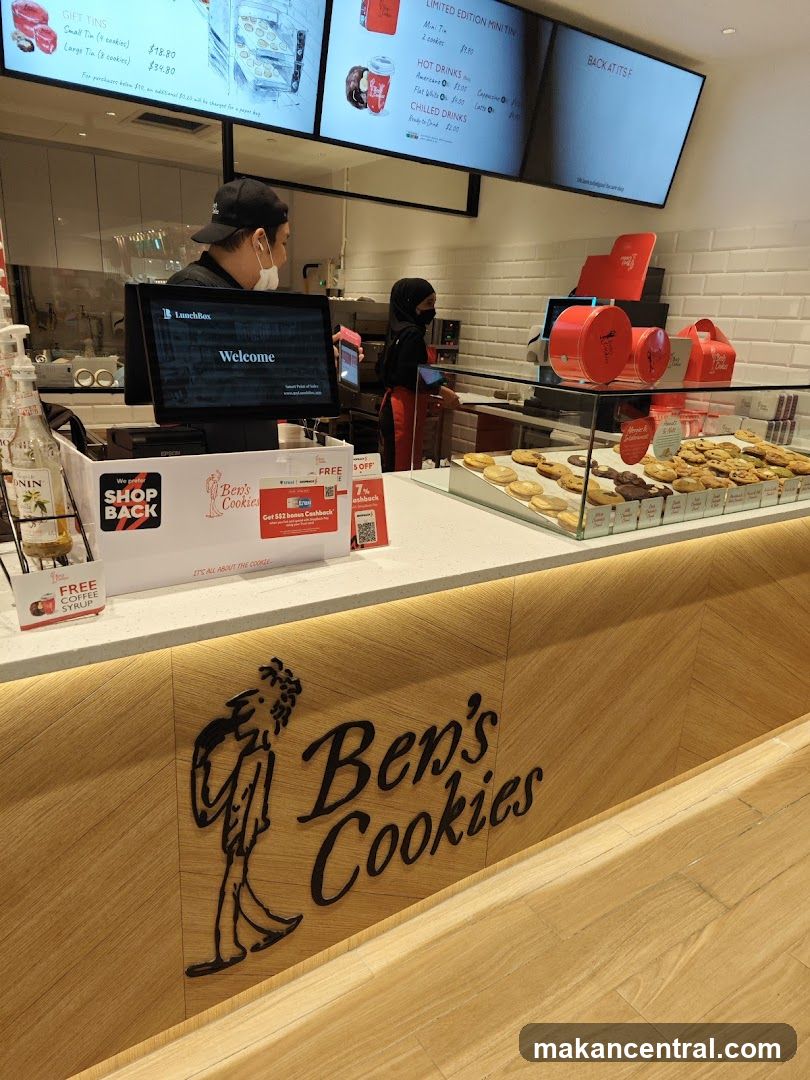 Ben's Cookies Counter