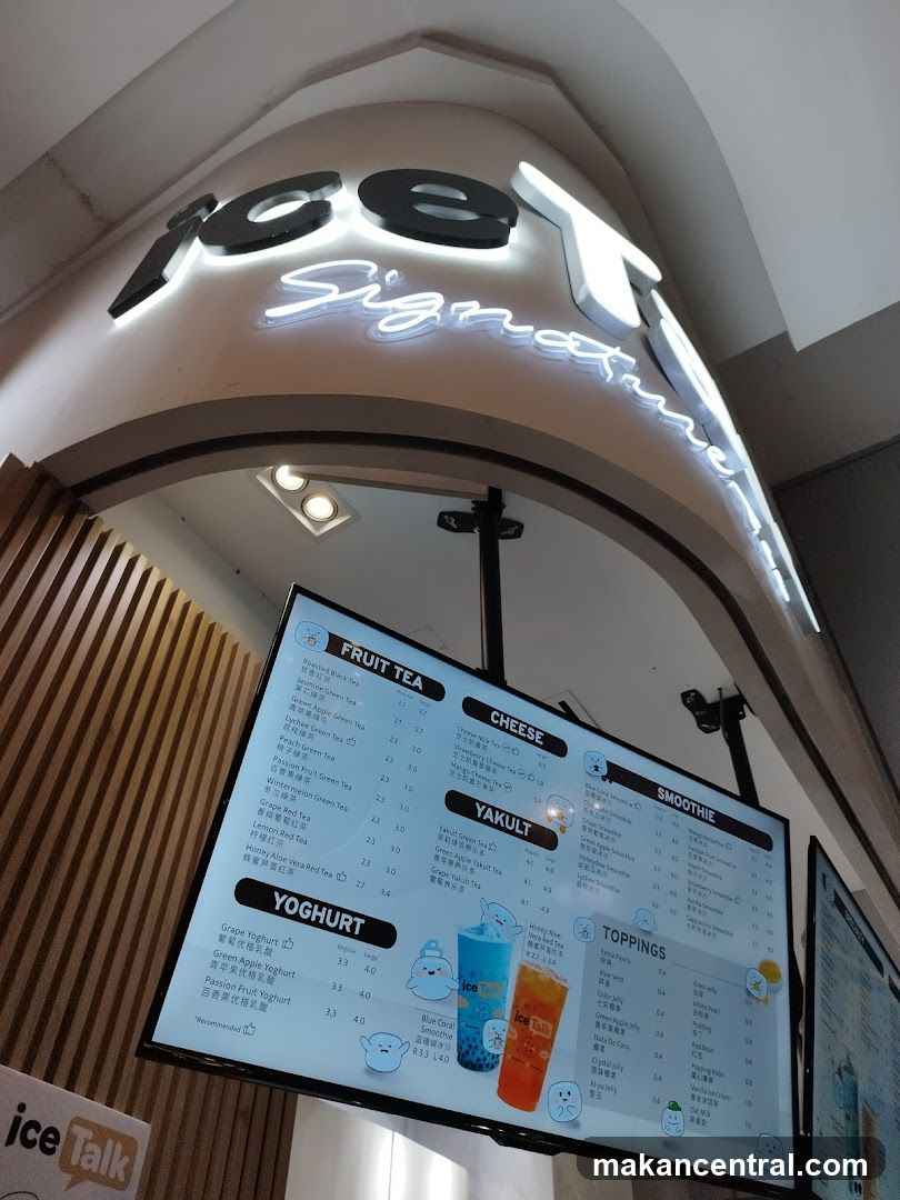 Ice Talk Signature Menu
