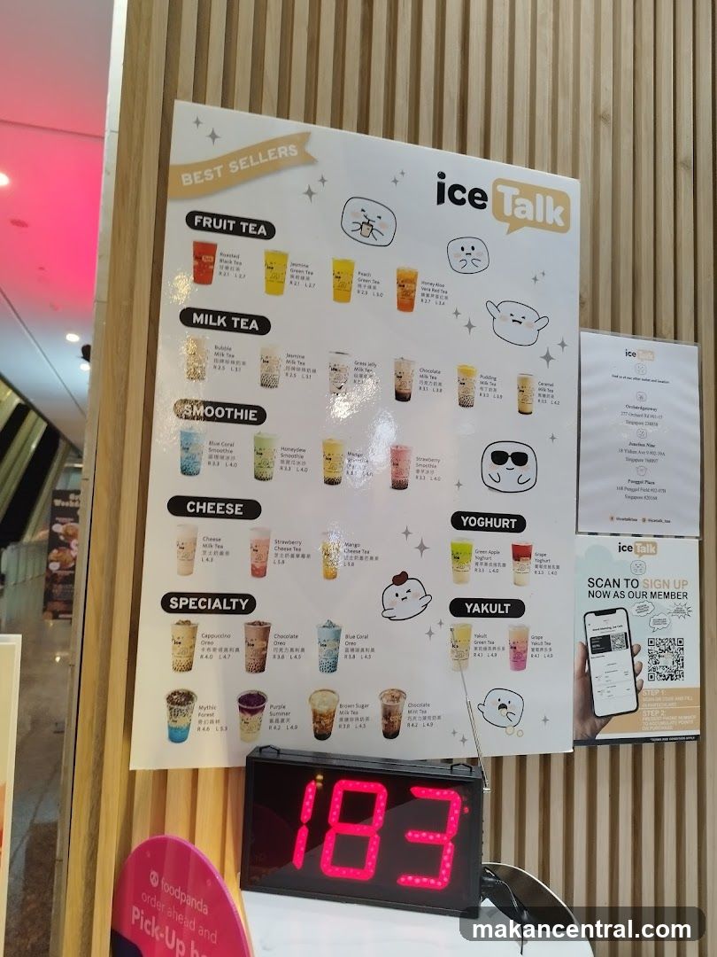 Ice Talk Menu