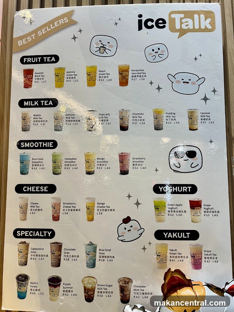 Ice Talk Menu