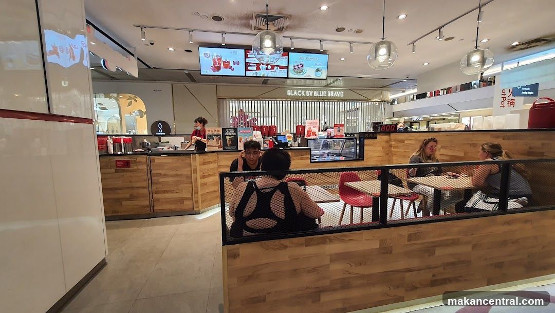 Cafe Interior with Customers