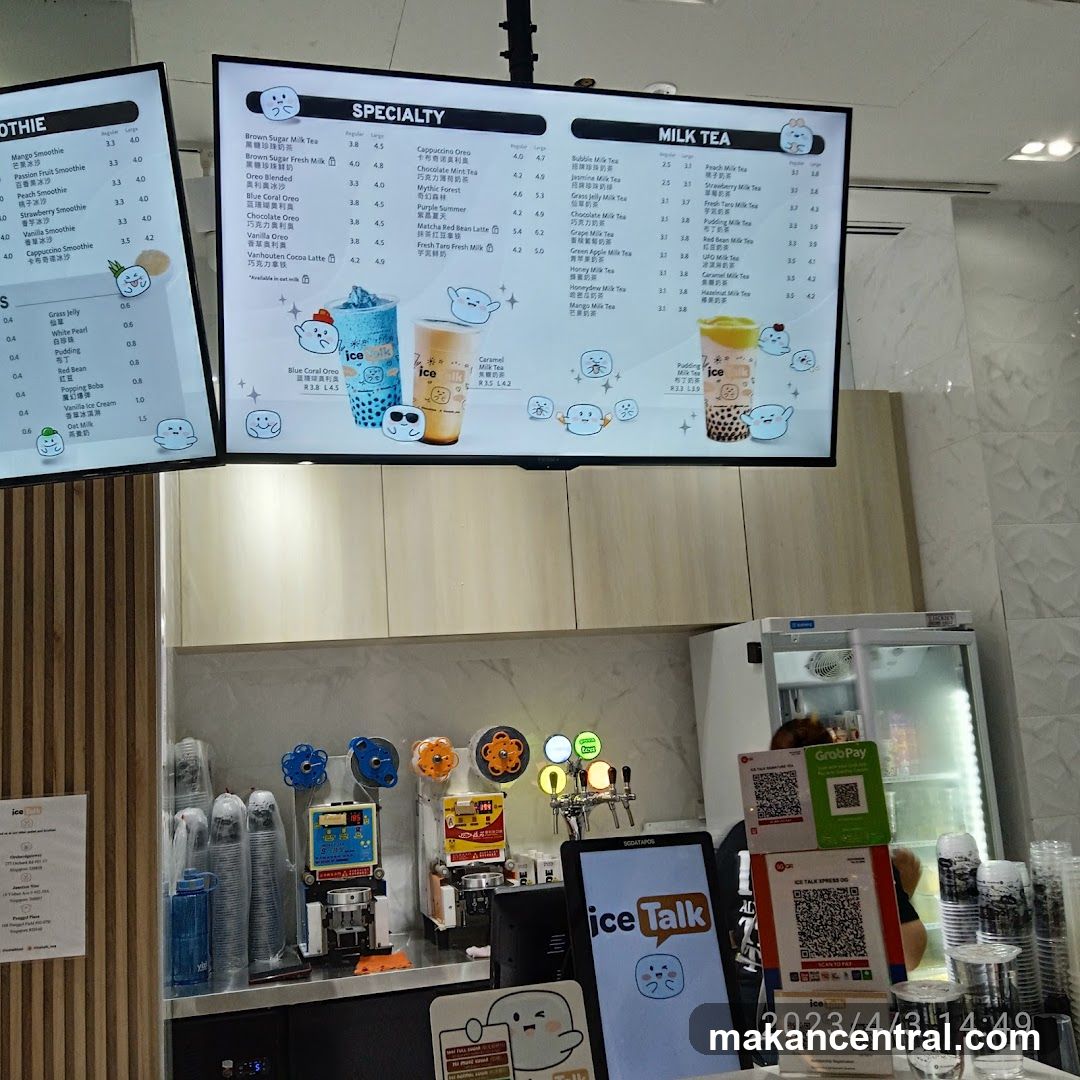 Ice Talk Menu