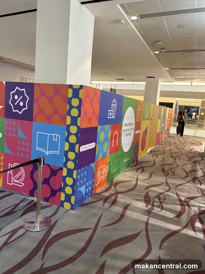 Construction Barrier with Colorful Graphics