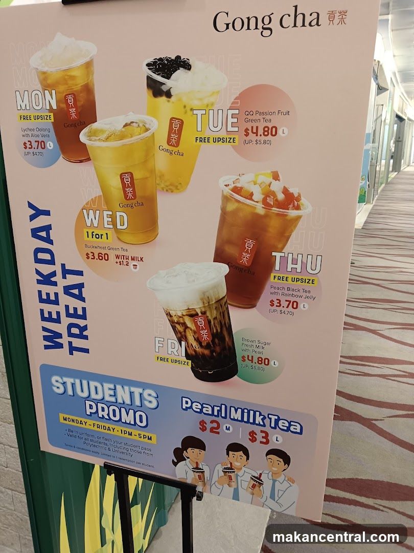 Gong Cha Weekday Treat Promotion