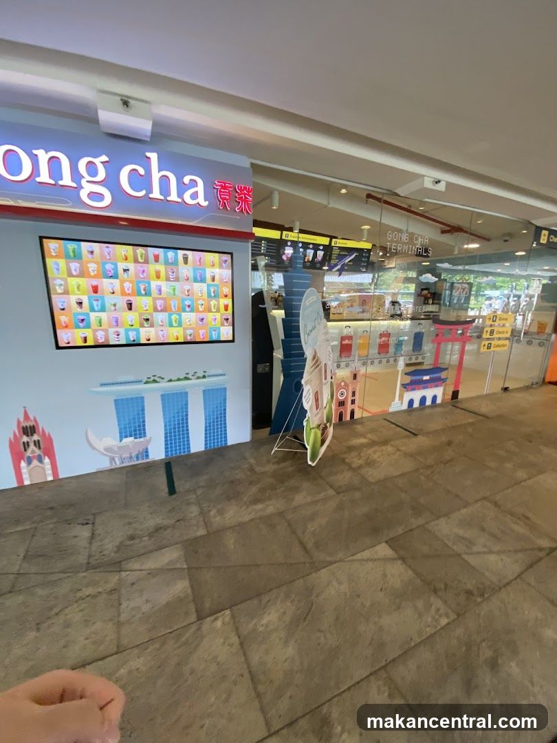 Gong Cha Storefront with Menu Display