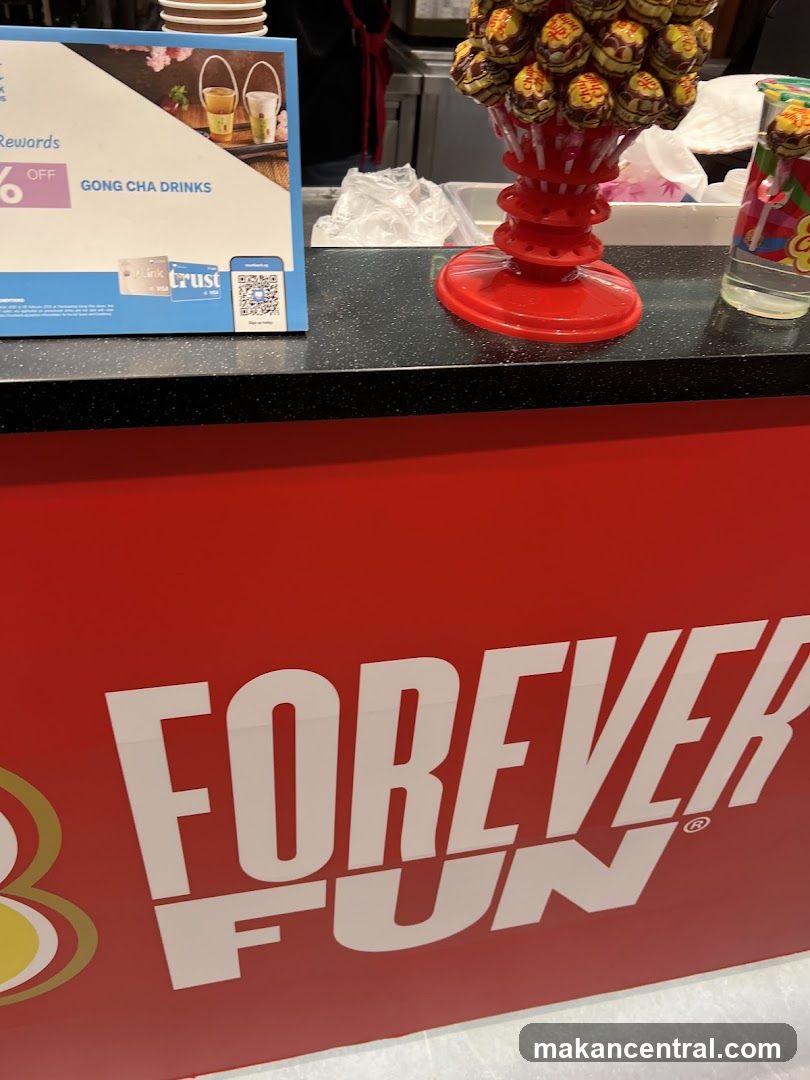 Counter Display with Drinks Promotion and Lollipops