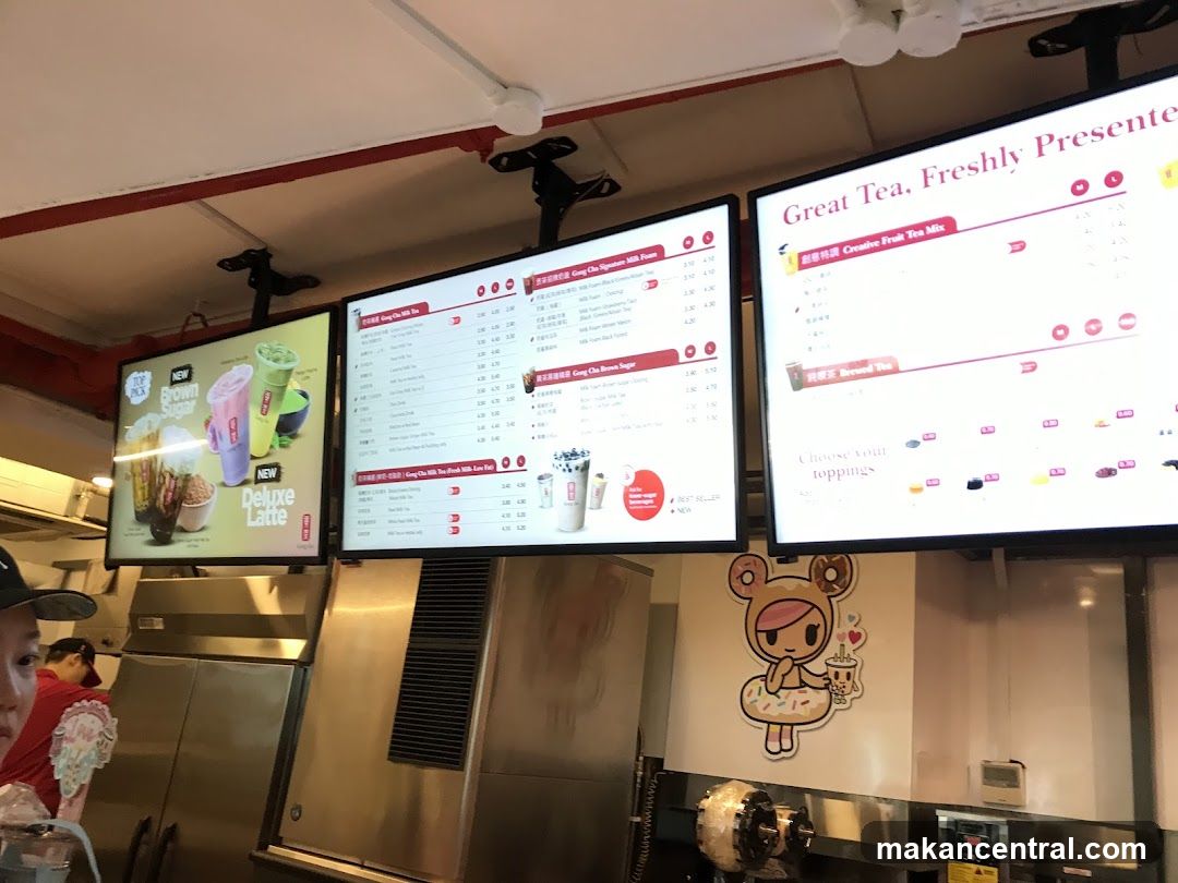 Gong Cha Menu