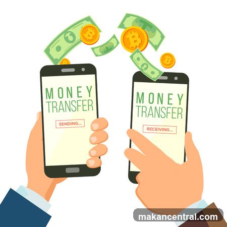 Money Transfer Illustration