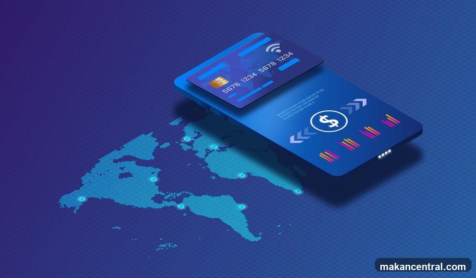 Credit Card and World Map