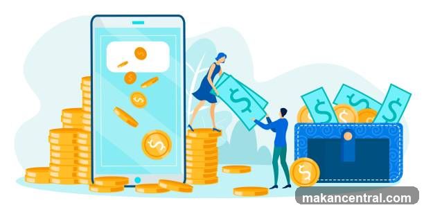 Financial Transaction Illustration