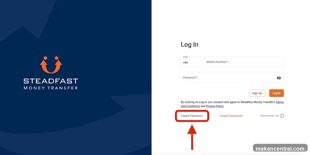 Steadfast Money Transfer Login