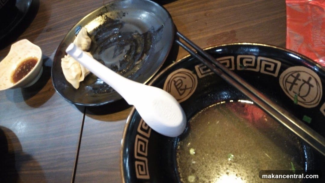 Ramen Bowl and Dumplings