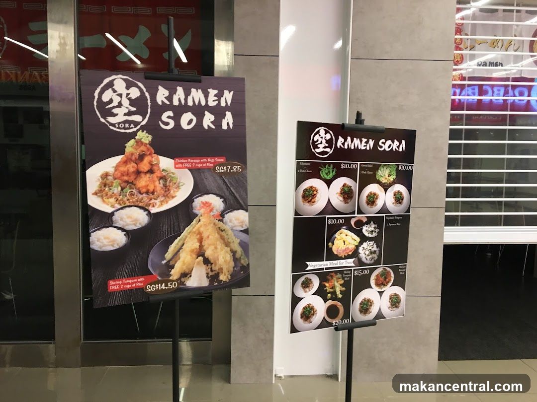 Ramen Sora Menu Boards