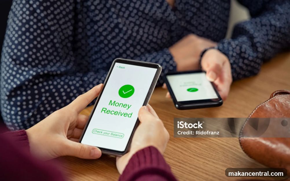 Money Received Notification on Smartphone