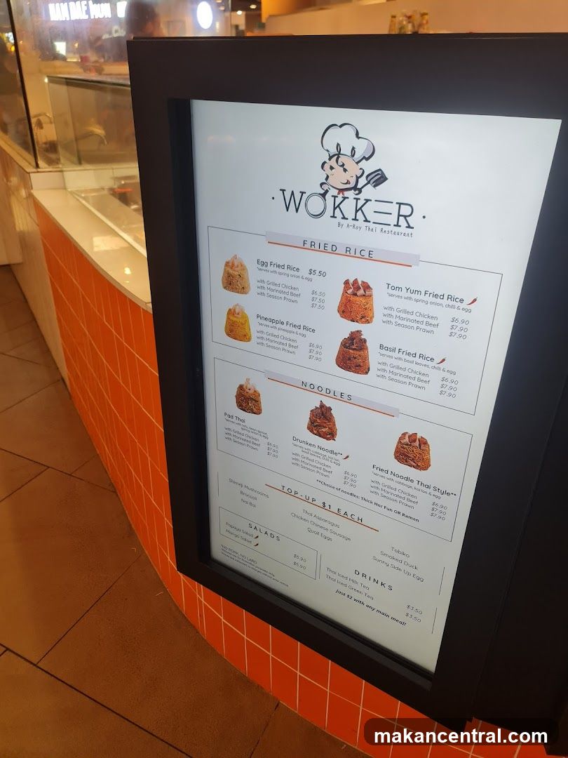 WOKKER Menu
