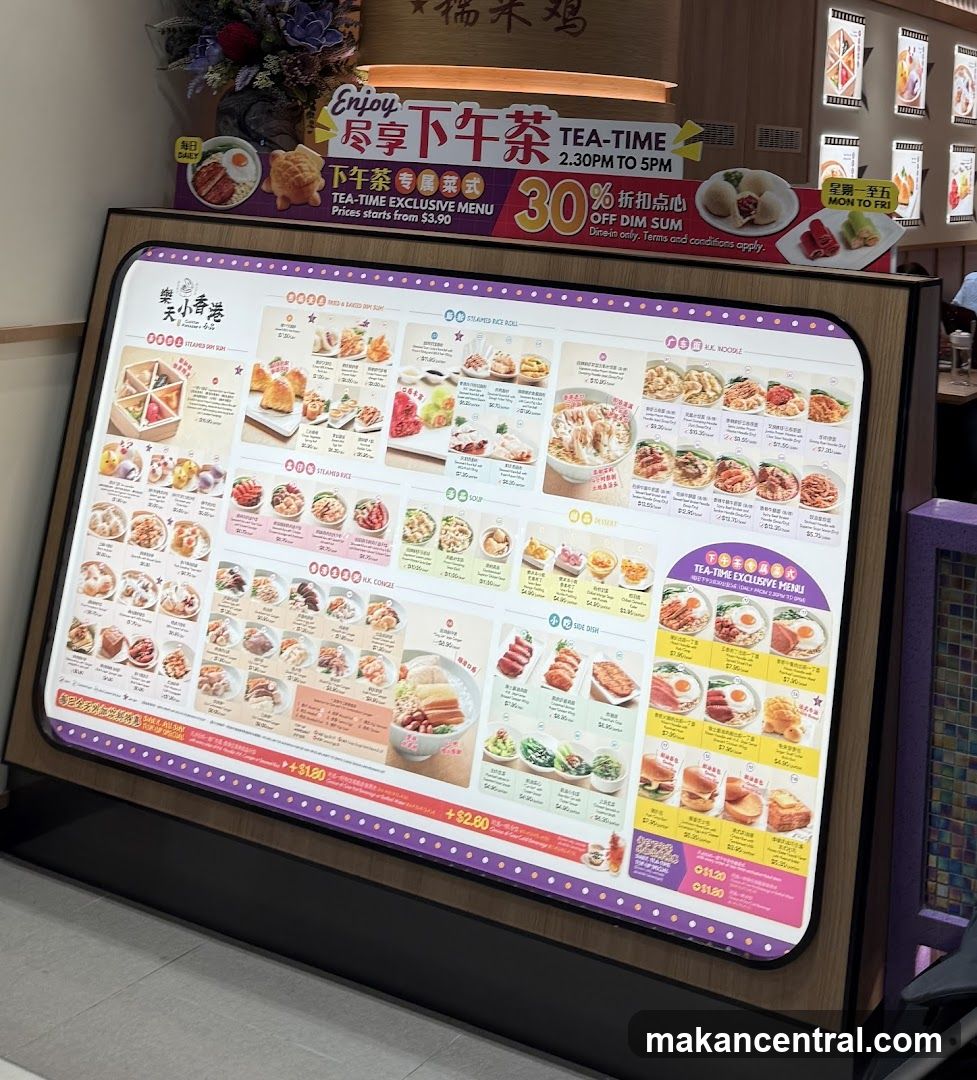 Tea-Time Exclusive Menu