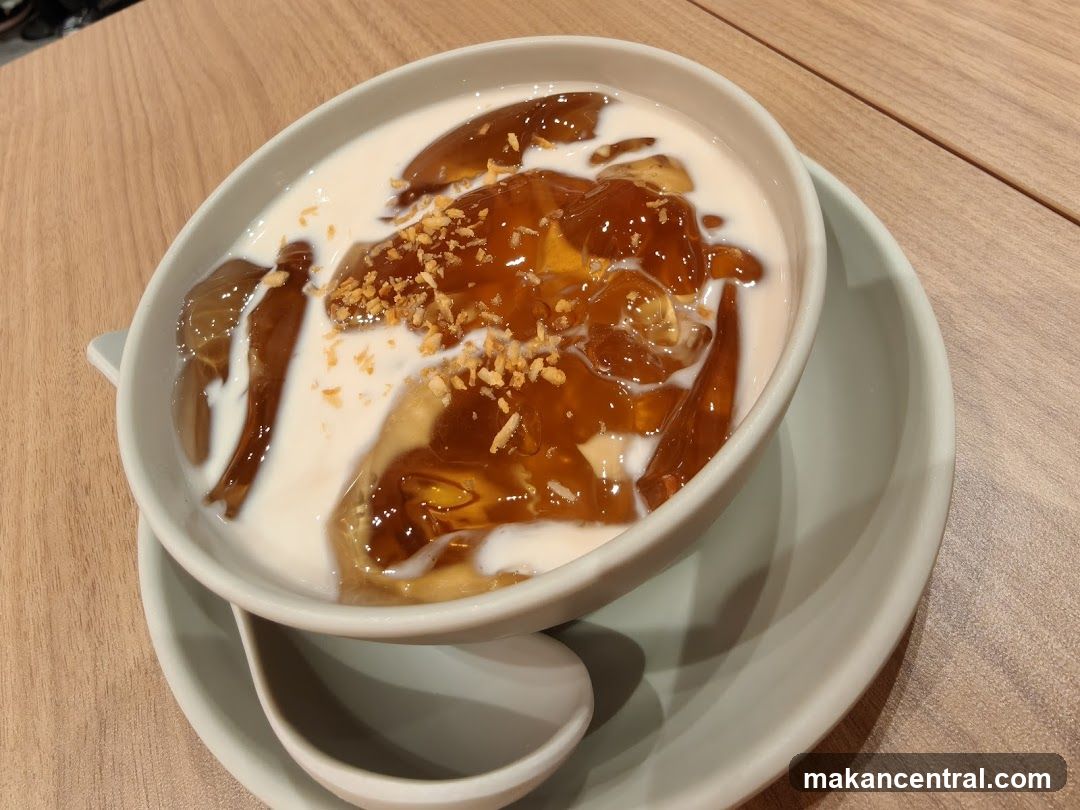 Dessert with Jelly and Coconut Milk
