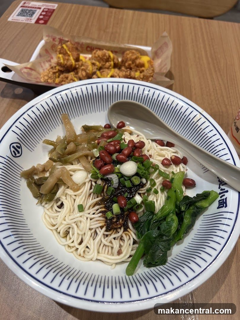 Noodles and Fried Chicken