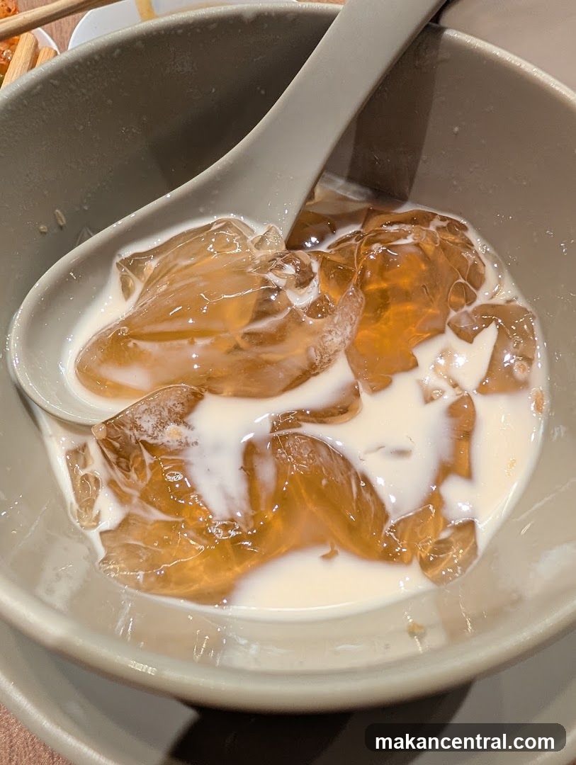 Dessert with Jelly and Milk