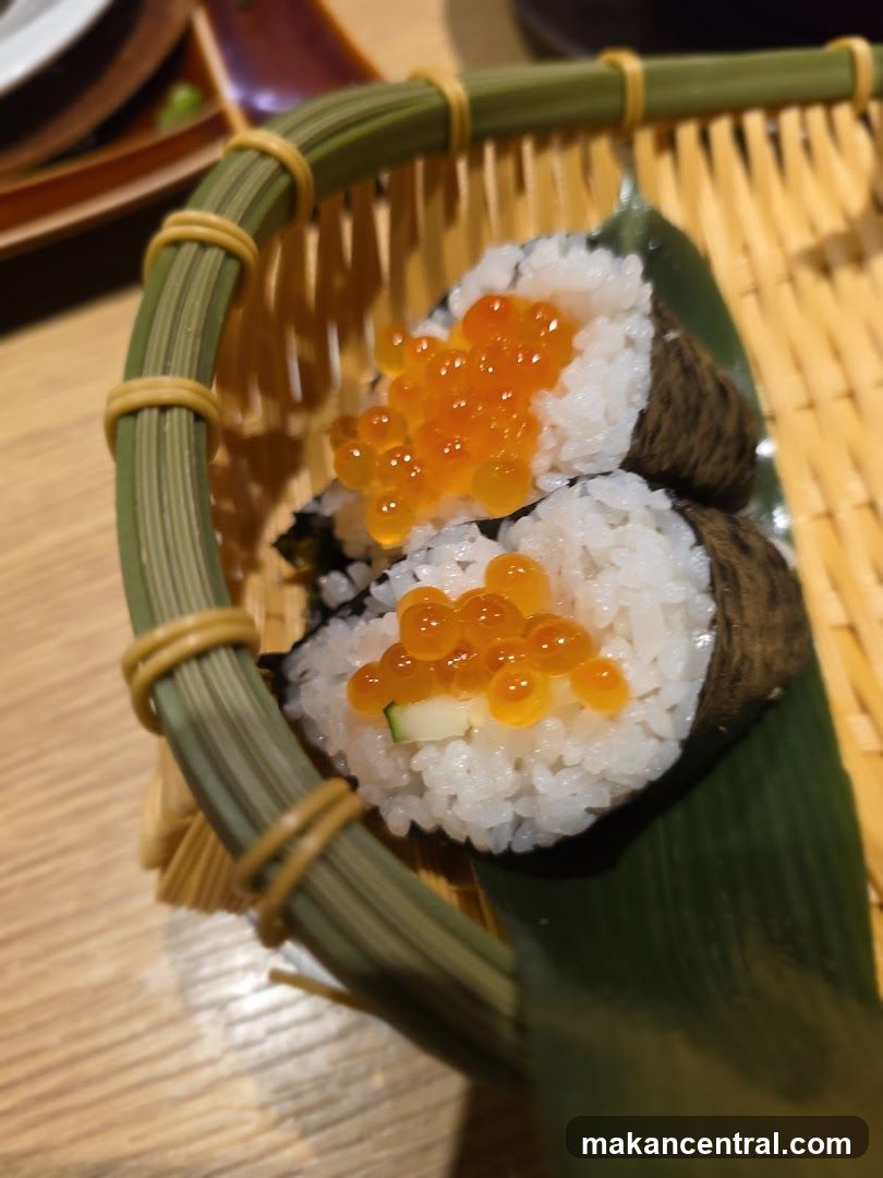 Salmon Roe Sushi Rolls