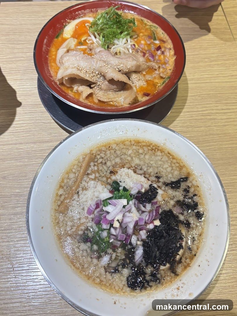 Two bowls of ramen