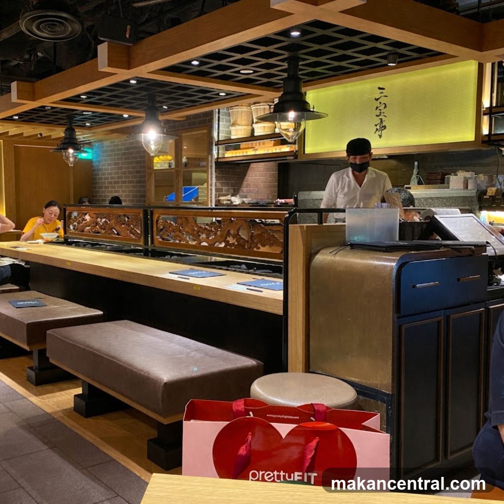 Restaurant Interior with Sushi Bar