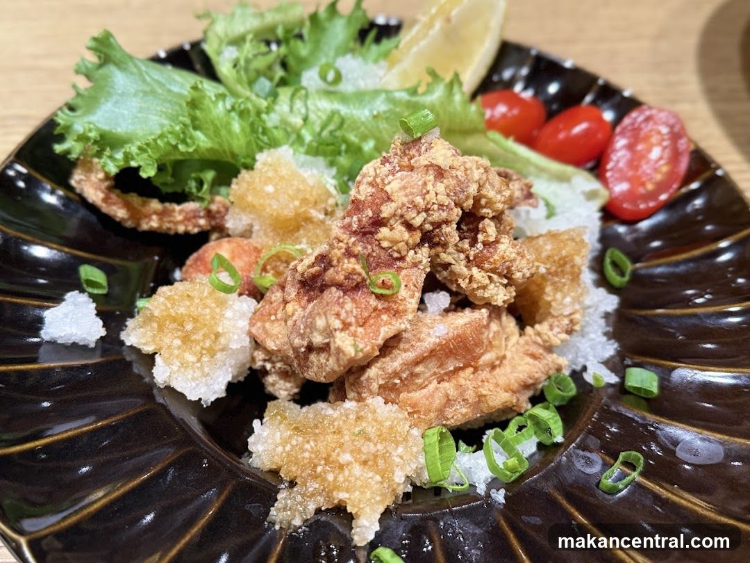 Fried Chicken with Garnish