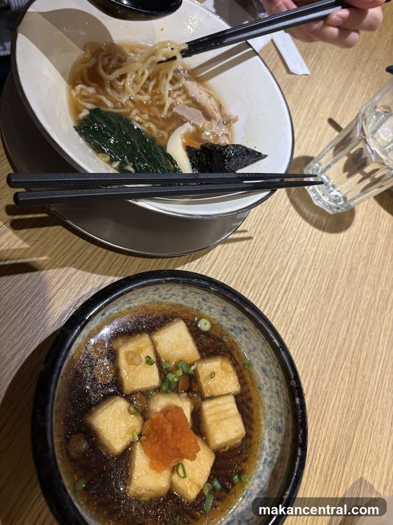 Ramen and Tofu Dish