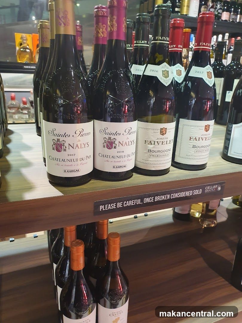 Wine Bottles on Display