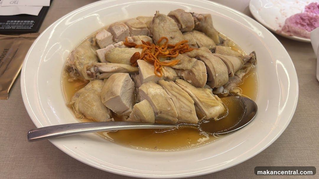 Poached Chicken with Garnish