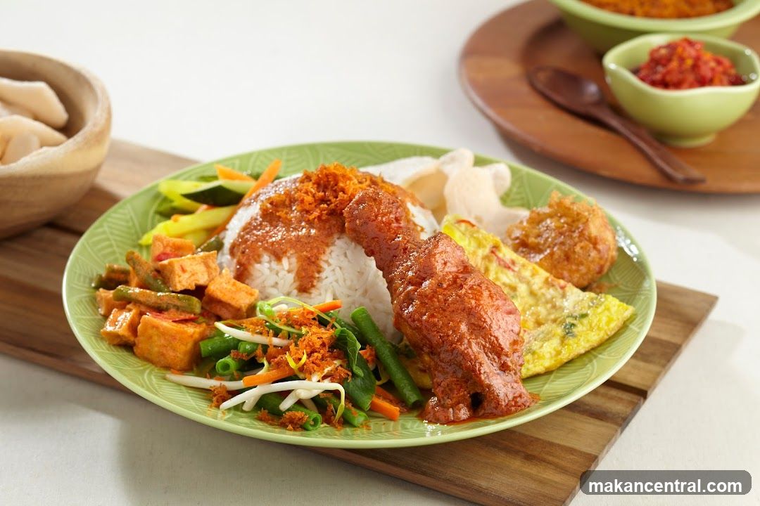 Nasi Lemak with Chicken