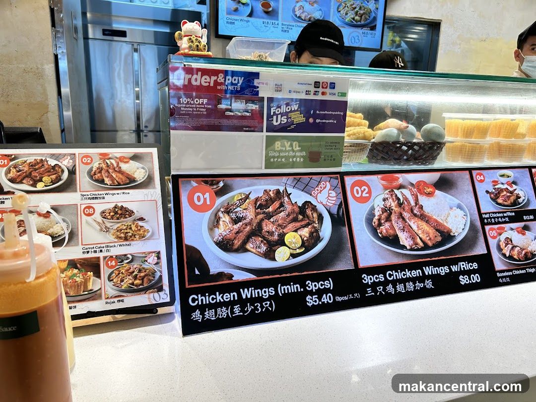 Food Display and Menu