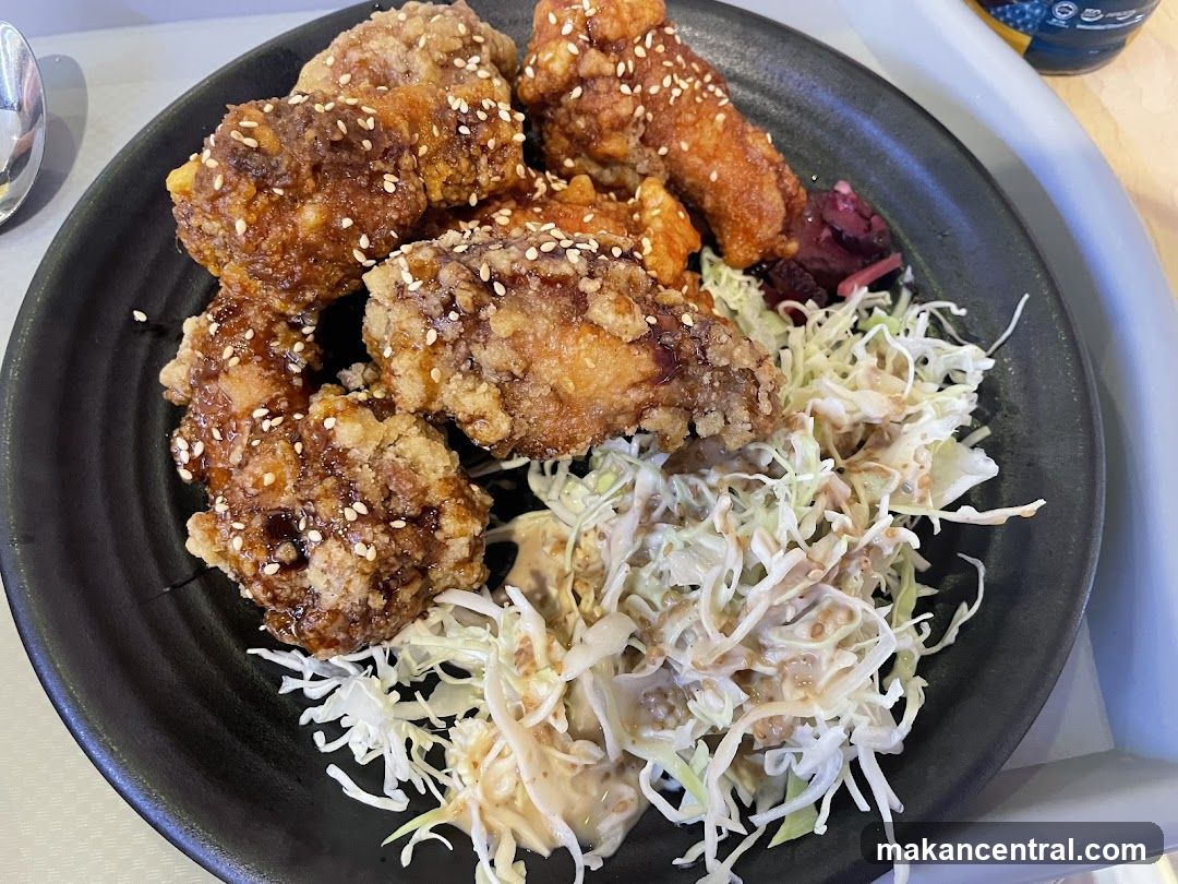 Fried Chicken with Salad