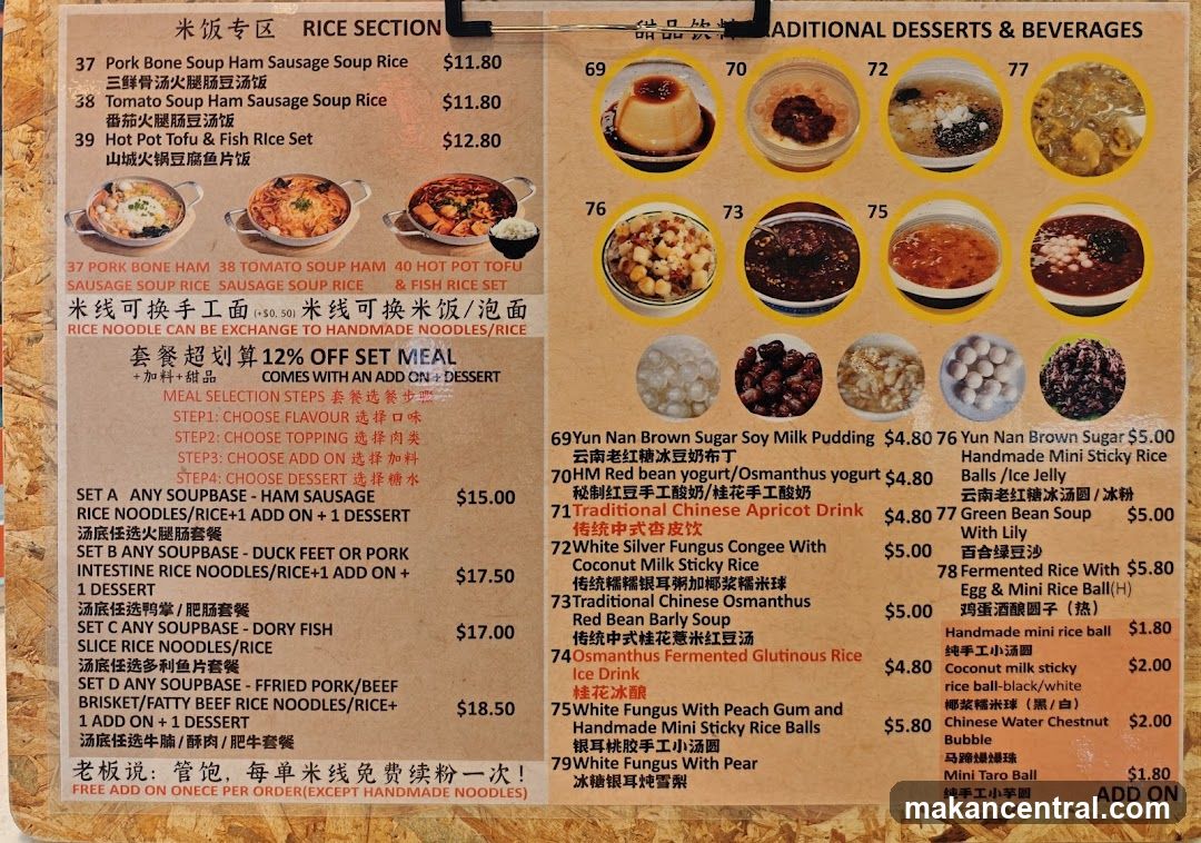 RICE SECTION & TRADITIONAL DESSERTS & BEVERAGES