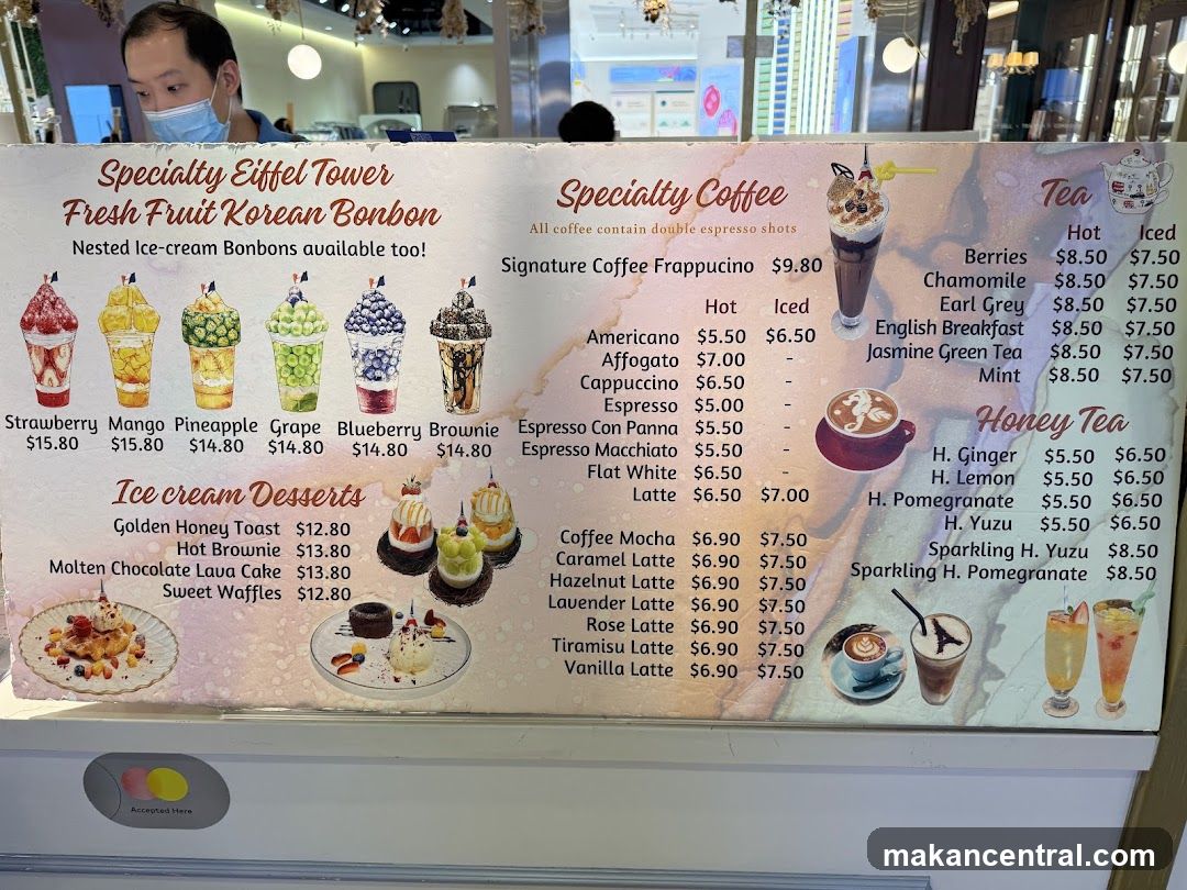 Specialty Eiffel Tower Fresh Fruit Korean Bonbon