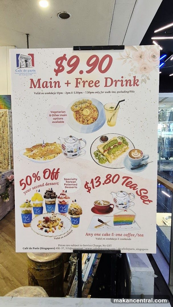 Cafe de Paris Promotion