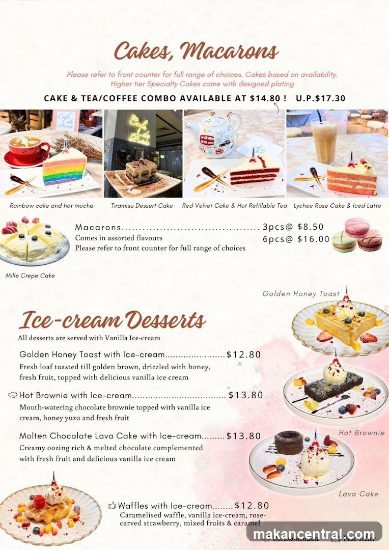 Cakes, Macarons & Ice-cream Desserts