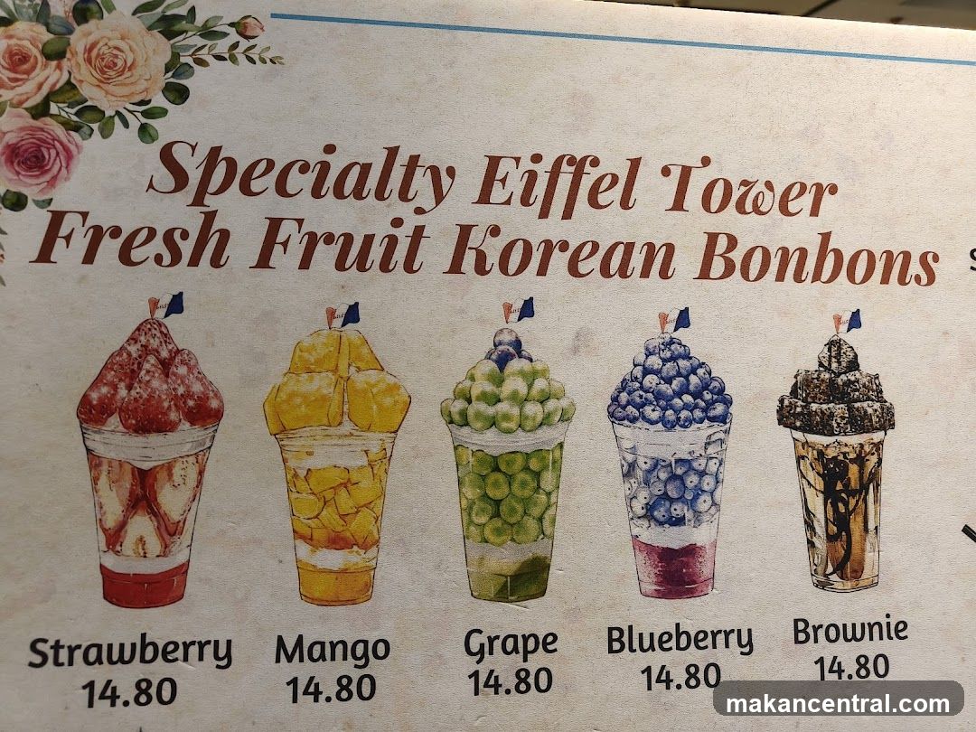 Specialty Eiffel Tower Fresh Fruit Korean Bonbons