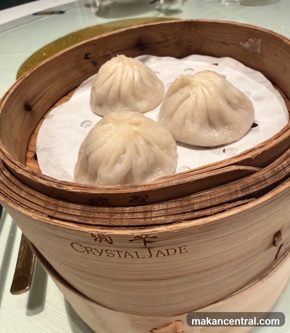 Steamed Dumplings in a Bamboo Steamer