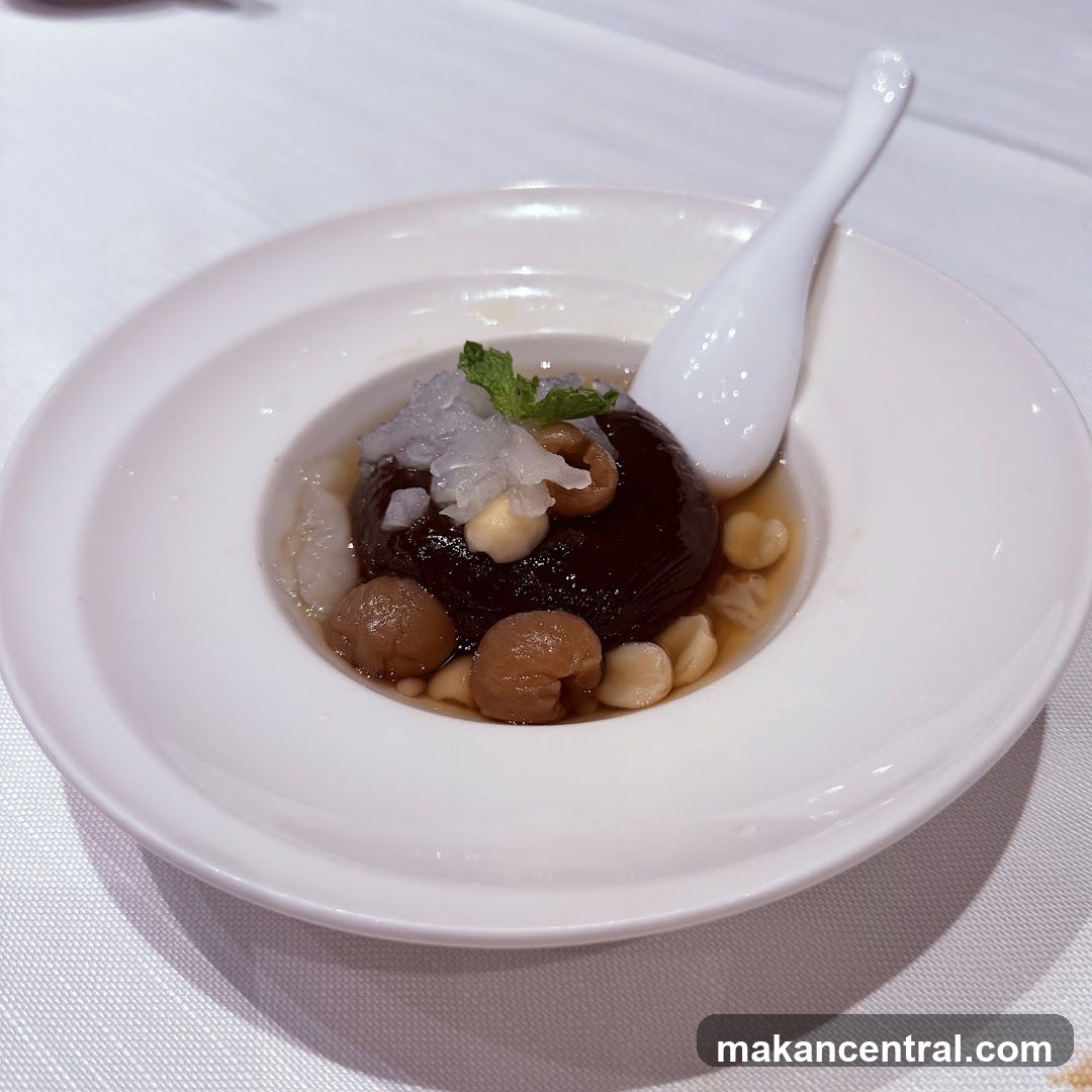 Dessert with Lychees and Nuts