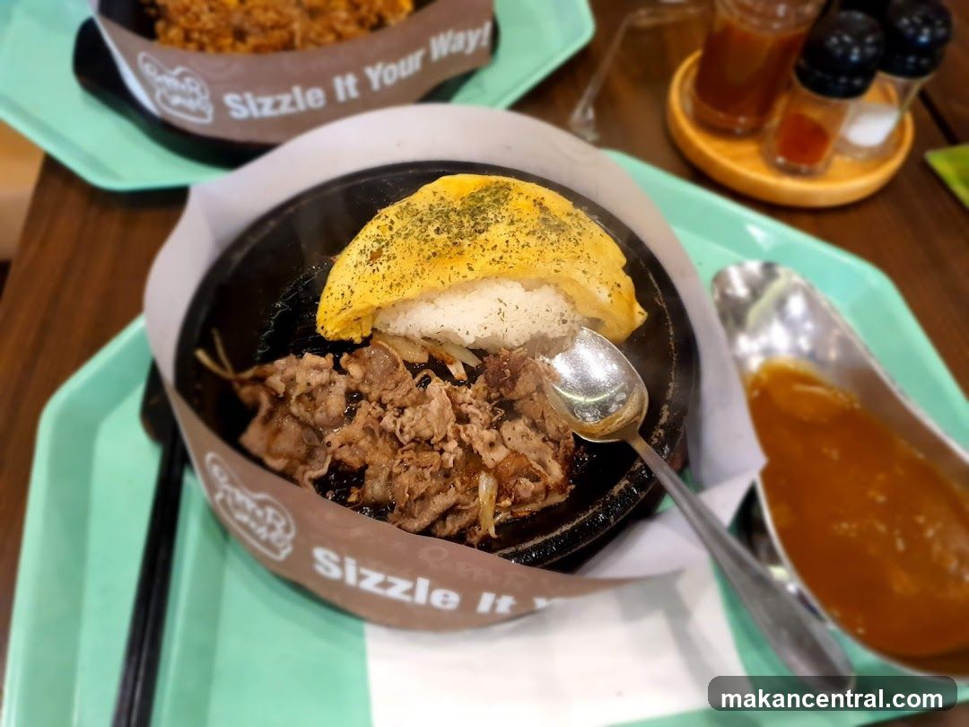 Sizzling Beef and Rice Dish