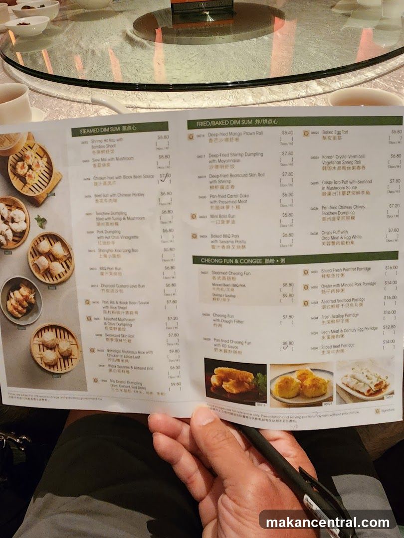 Dim Sum Menu