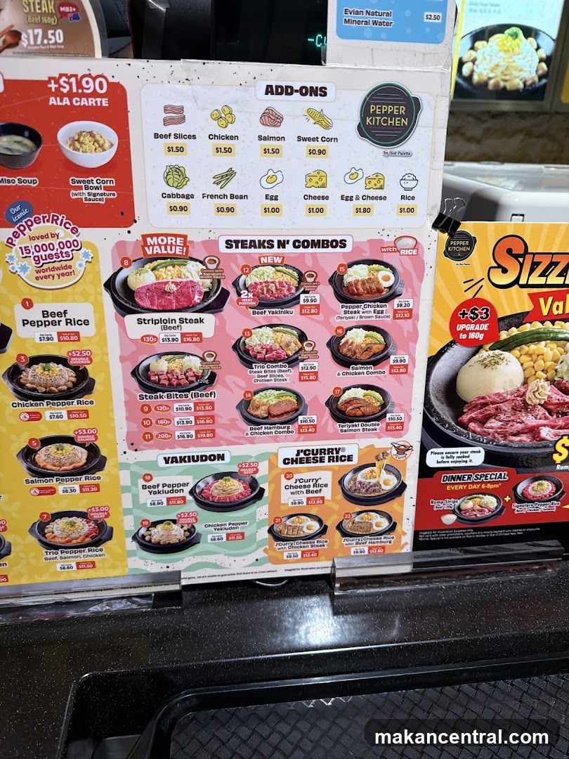 Pepper Kitchen Menu