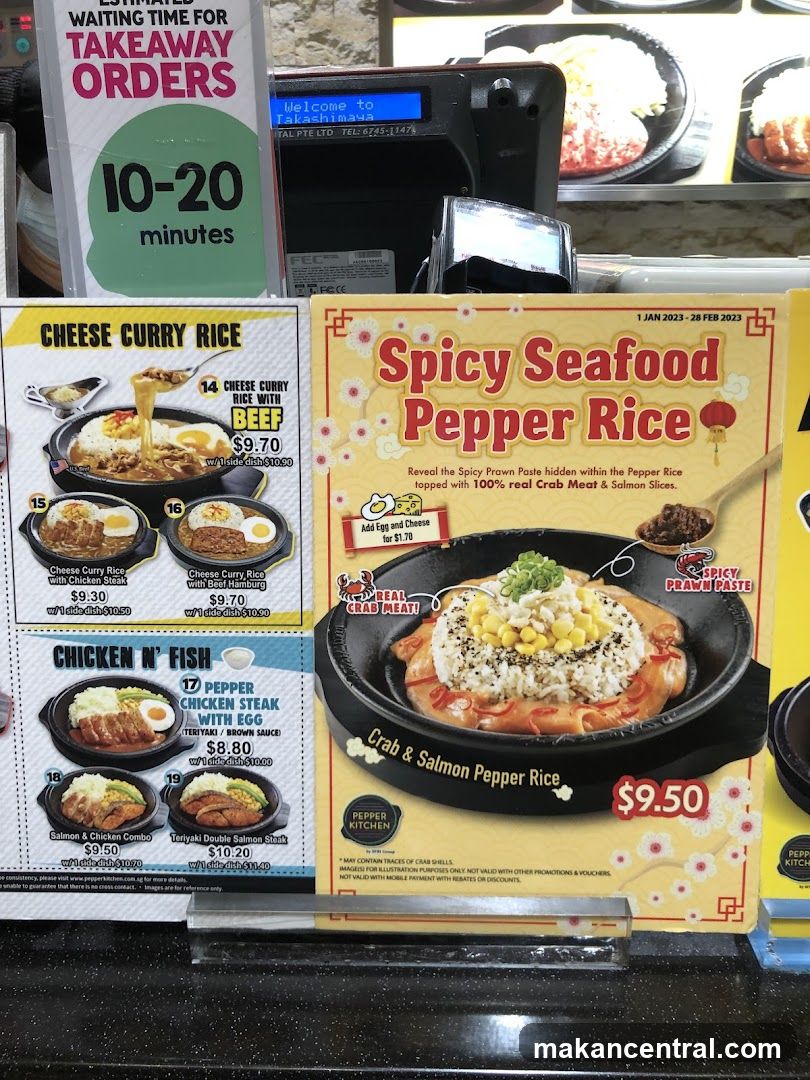 Pepper Kitchen Menu